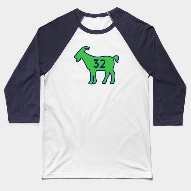 MIN GOAT - 32 - Navy Baseball T-Shirt by KFig21